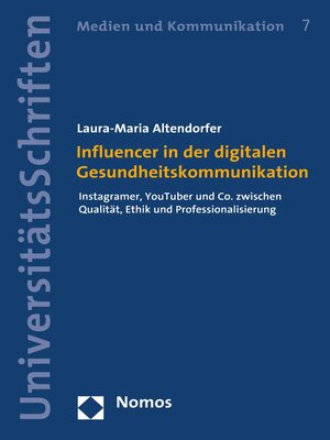 cover image of Influencer in der digitalen Gesundheitskommunikation